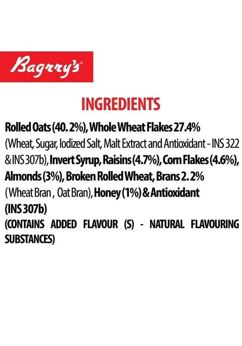 Bagrry'S No Added Sugar Crunchy Muesli Jar, 1000G And Bagrry'S Crunchy Muesli Crunchy Oat Clusters With Almonds,Raisins & Honey, 1000G