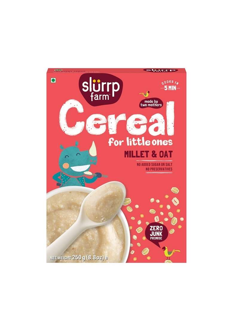 Slurrp Farm Porridge Millet And Oats Powder 250 G Sprouted Ragi | 250G - Indya