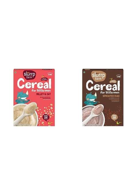 Slurrp Farm Porridge Millet And Oats Powder 250 G Sprouted Ragi | 250G