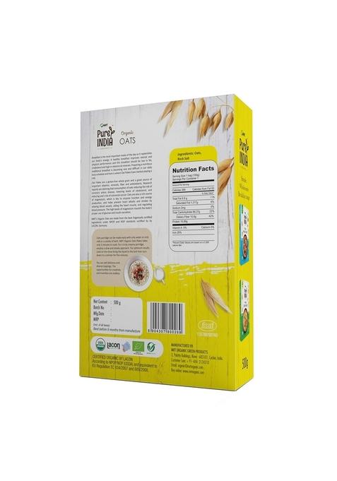 Mrt Organic Oats Flakes Organic 500 Gm