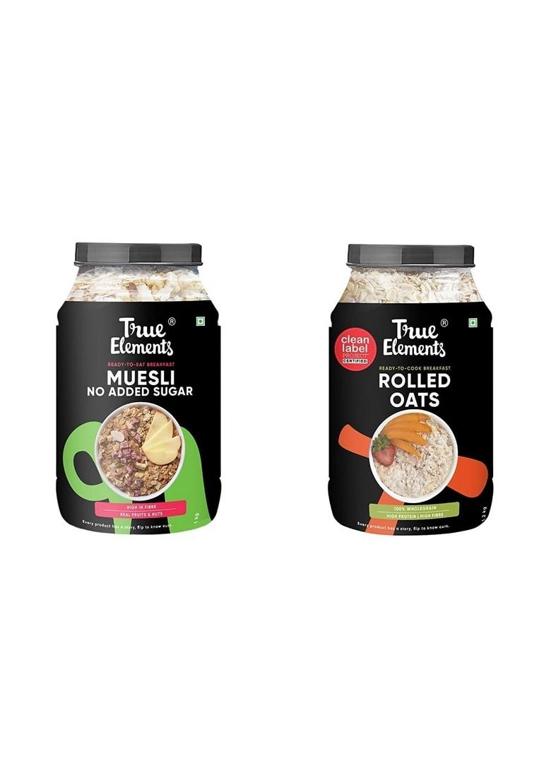 True Elements Muesli No Added Sugar 1Kg