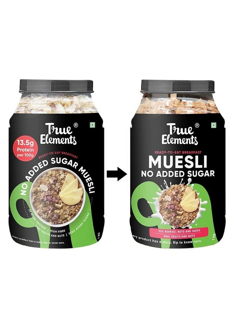 True Elements Muesli No Added Sugar 1Kg