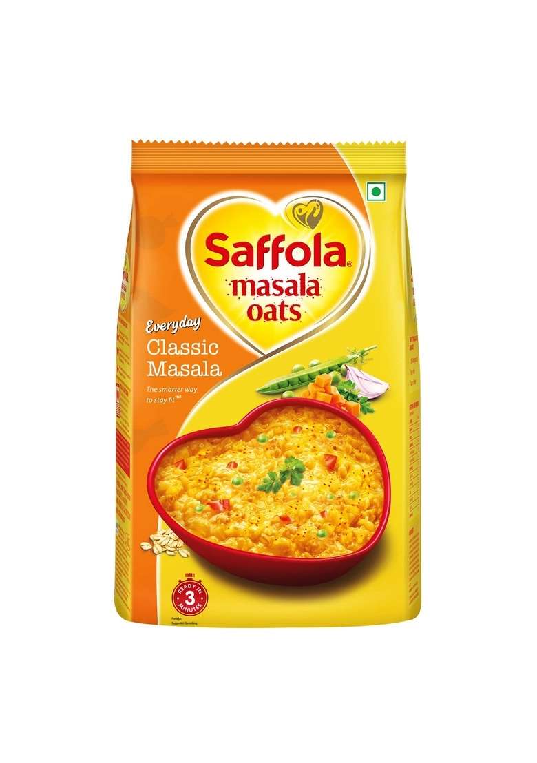 Saffola Masala Oats Tasty Evening Snack Classic 500G Veggie Twist - Indya