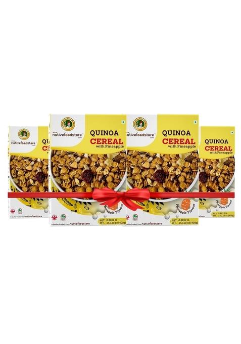 Nfs Protein Rich Quinoa Muesli With Pineapple-Pack Of 4