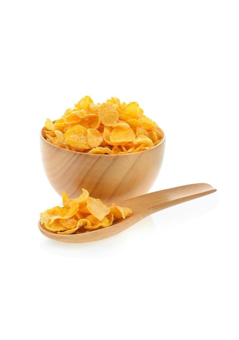 Sveto Farmer Co Corn Flakes Cereals Breakfast Low Fat High In Vitamin Wholegrain Corn Flakes Anytime Snack Cereal Chivda | Corn Flakes For Breakfast High In Dietary Fiber | Vegan | No Added Colours & Flavours | No Added Sugar (450 Gm)