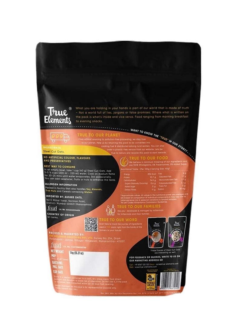 True Elements Steel Cut Oats 1Kg