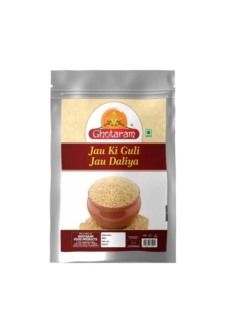 Ghotaram Vegan Barley Dalia | Hordeum Vulgare Porridge With High Fiber | Jau Villoo Dalia | Sprouted Barley Jau Daliya Dalia | Natural Pearl Jav Javh Porridge | Pure & Tasty Fibrous Guli Rabdi-980G