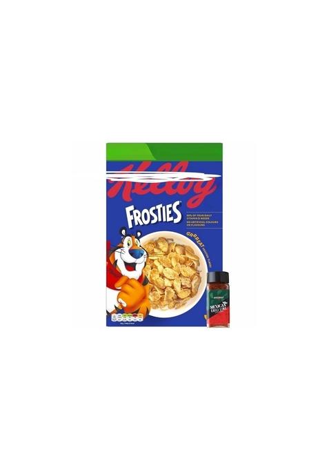 Fruitjoy Kellog Frosties Corn Flakes Breakfast Cereal Box 470G (Imported Us) + Free Spicesnap Chilli Lime Seasoning