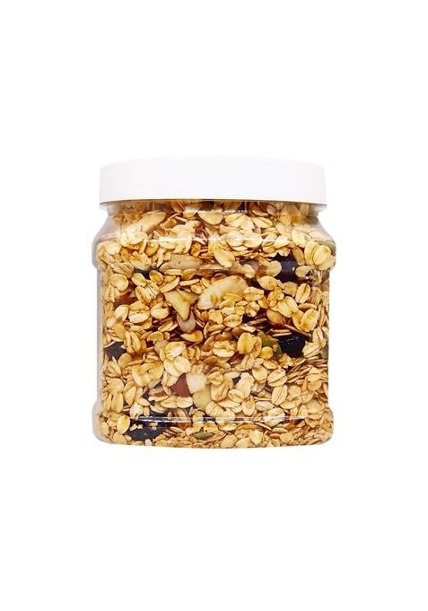 Tassyam Toasted Crunch Granola With Honey 500G | Oil-Free | Rolled Oats, Dehydrated & Dried Fruits