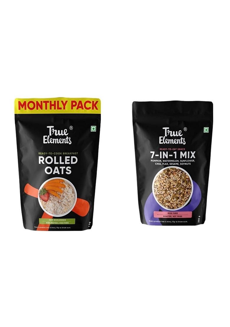 True Elements Rolled Oats Naturally Gluten Free 1 Kg