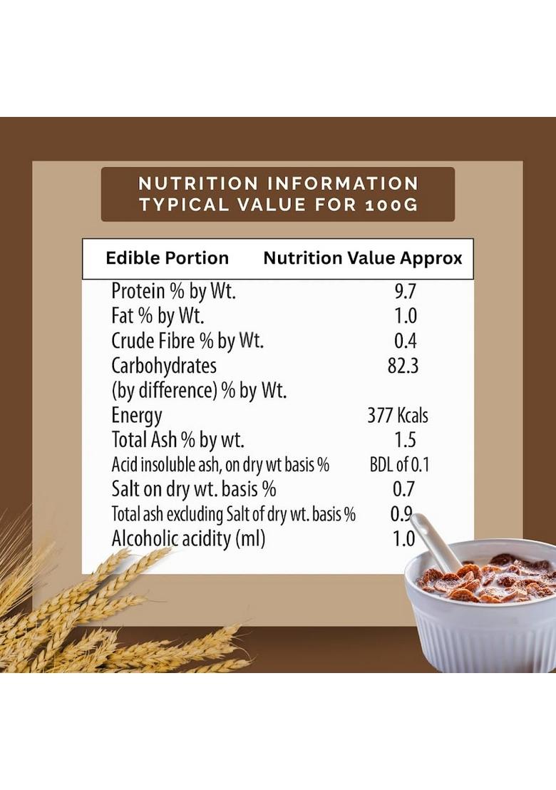 Real Crunch Chocco Breakfast Cereal | Xtra Thick & Crunchy Chocolate Flavored Cereal | Healthy & Delicious Morning Meal For Kids And Adults | Low Fat, Cholesterol Free | 375G Box