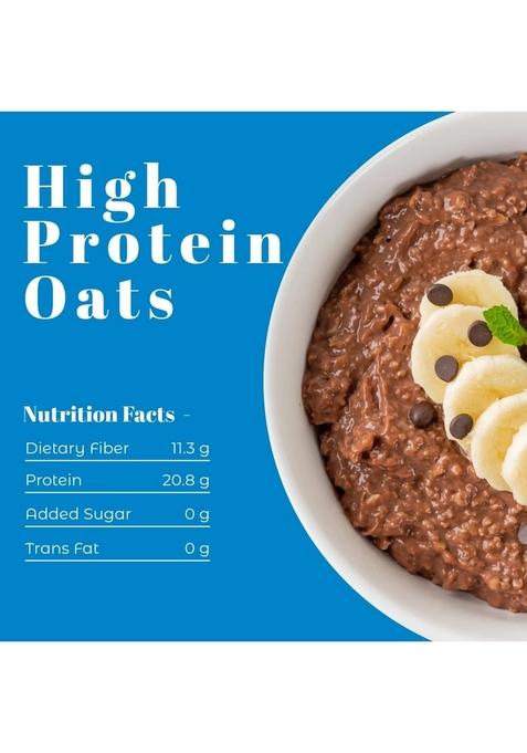 First Diet Nutrition Dark Chocolate High Protein Oats | 100% Natural | Energy Boosting Breakfast | Gym & Fitness Meal | No Refined Sugar | 1Kg