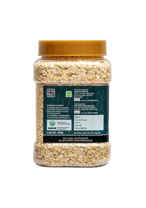 Siridhanyalu Natural Quick Oats | High Fibre, Gluten Free, No Preservatives, Vegan (Pack Of 2, 450Gm Each)