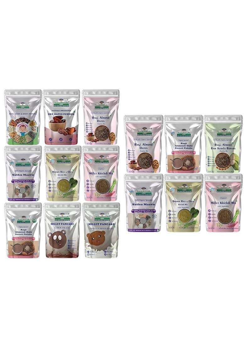 Tummy Friendly Trial Packs For Baby Kids Toddlers, 1 Year, 2 Year. Available In Baby Trial Packs. Real Food, No Harmful Ingredients. Shelf Life 6 Months - Indya