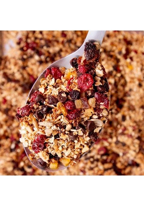 Crunchy Granola Honey, Almonds, Strawberries & Pumpkin Seeds 500G | 24% Fruit, Nut & Seeds, Baked Multigrain | Source Of Fibre | Breakfast Cereal