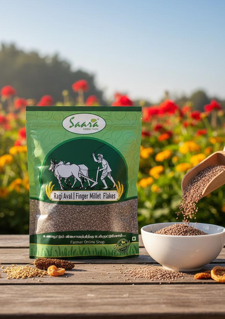 Vs Products Ragi Flakes 500G | Kezhvaragu Aval | Ragi Poha