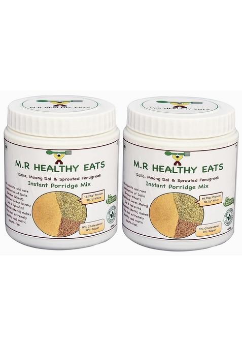 M.R Healthy Eats- Organic Dalia, Moong & Sprouted Fenugreek Mix In Eco Friendly Tins (Pack Of 2) 400G Each