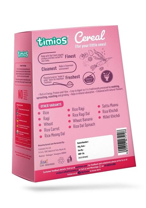 Timios Organic Porridge Rice Khichdi 100% Natural Health Mix Healthy Wholesome Food Rich In Protein