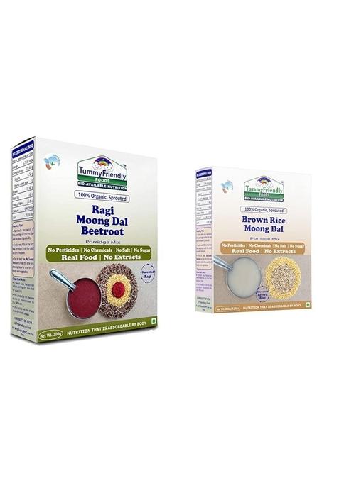 Tummy Friendly Stage2 Organic Cereal For Little Ones. Sprouted Ragi, Brown Rice. Available In Baby Trial Packs. Real Food, No Harmful Ingredients. Shelf Life 7 Months