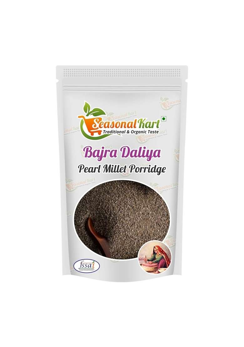 Seasonalkart Combo Of Organic Multigrain Dalia,Jau Daliya&Bajra Daliya| 200 Grams Each| Total Weight 600 Grams| Healthy Grains - Indya
