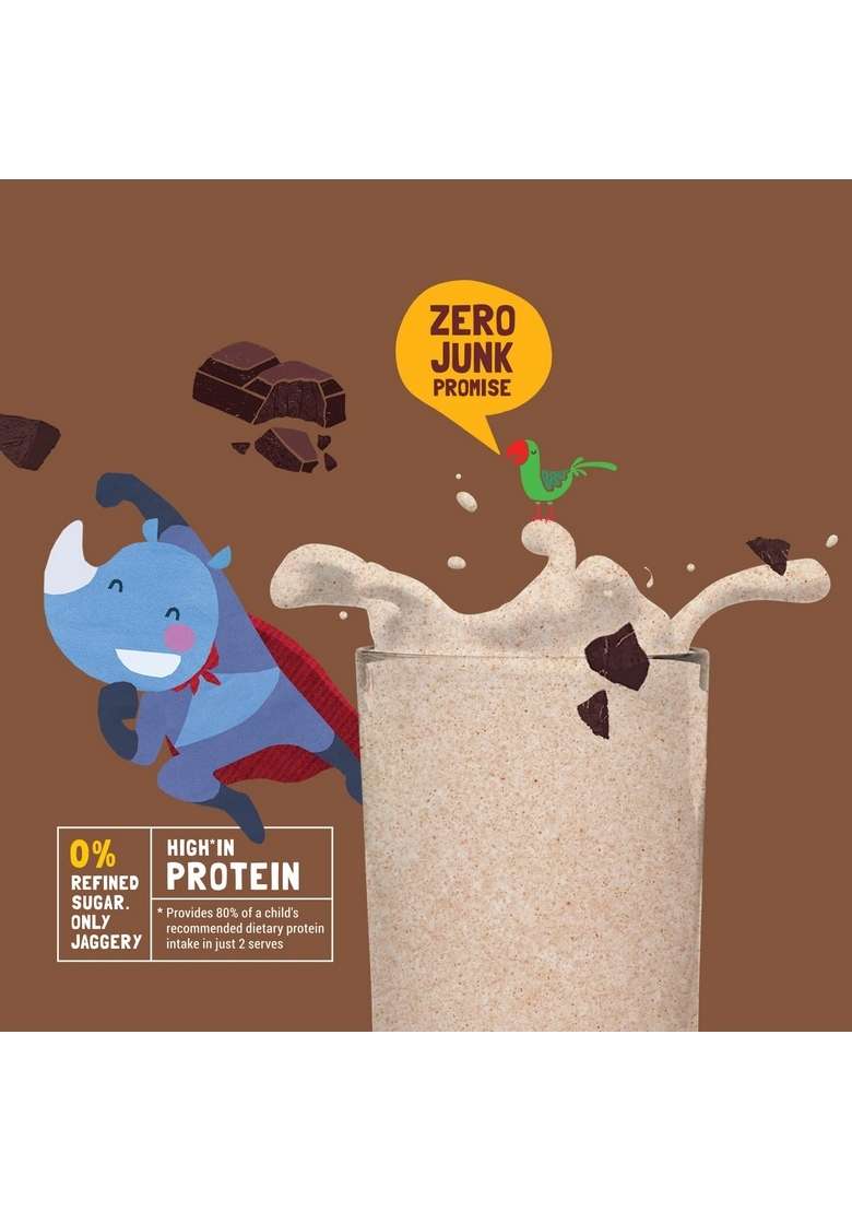 Slurrp Farm High Protein Chocolate Swirl Milk Mix | 250G & Baby Cereal, Ragi, Rice And Banana With Milk, Instant Healthy Food, 200 G - Indya