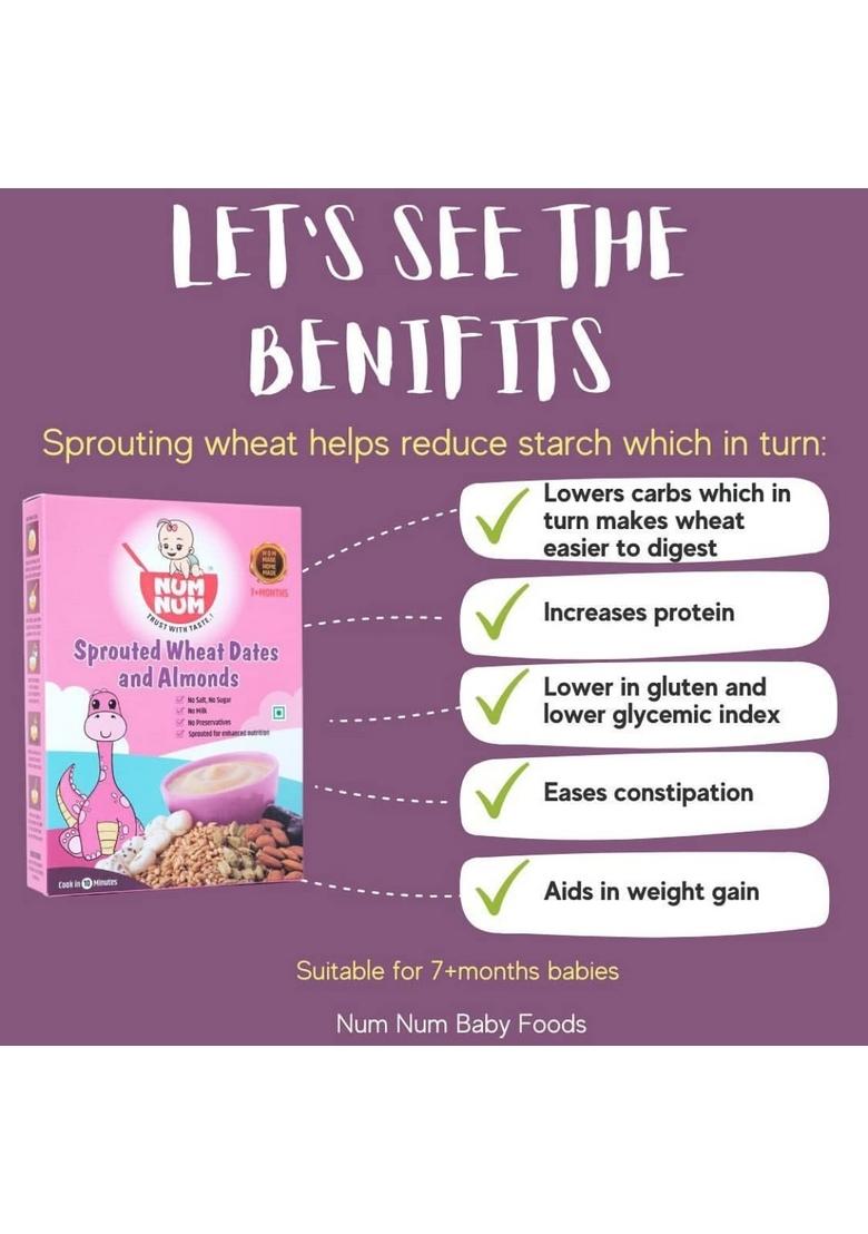 Num Num Organic Multi Grain Combo Pack 100% Natural Healthy Food For Children (50 Gm) (50 Gram)