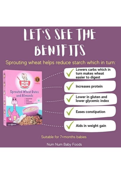 Num Num Organic Multi Grain Combo Pack 100% Natural Healthy Food For Children (50 Gm) (50 Gram)