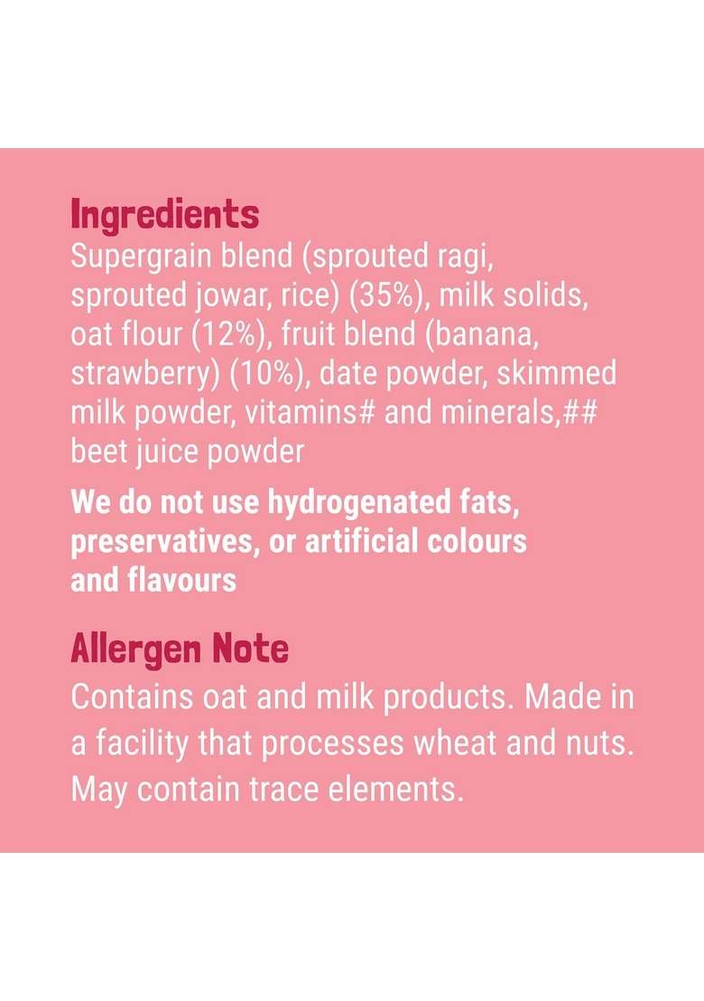Slurrp Farm Baby Cereal, Ragi, Rice And Strawberry With Milk, Instant Healthy Wholesome Food, 200 G & Instant Breakfast Millet Pancake Mix, Banana Choco-Chip, Supergrains And Chocolate, Natu - Indya