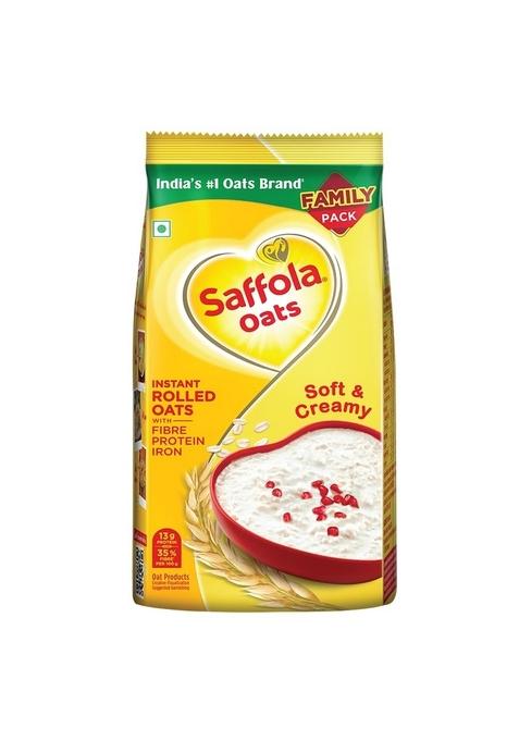 Saffola Oats, Instant Rolled Oats, Soft & Creamy Oats, Power Of Protein, Iron & Fibre, Nutritious Grain, 1.5Kg