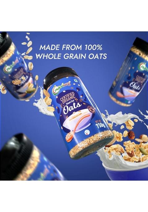 Nutriorg Organic Quinoa & Steel Cuts Oats (Combo Of 2) | Protein Rich Super Food | 100% Whole Grain | Weight Management