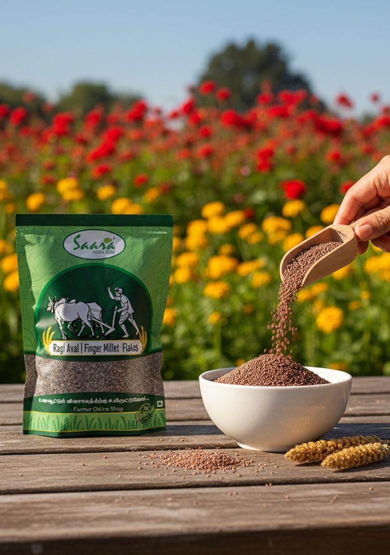 Vs Products Ragi Flakes 250G | Kezhvaragu Aval | Finger Millet Flakes | Ragi Aval