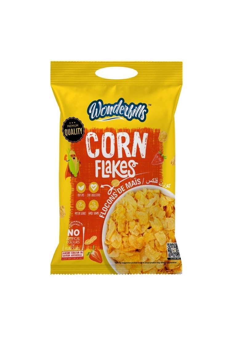 Wonderfills Cornflakes 500G | Crunchy Breakfast Cereal For Milk, Yogurt, Smoothies & Healthy Morning Meals - Indya