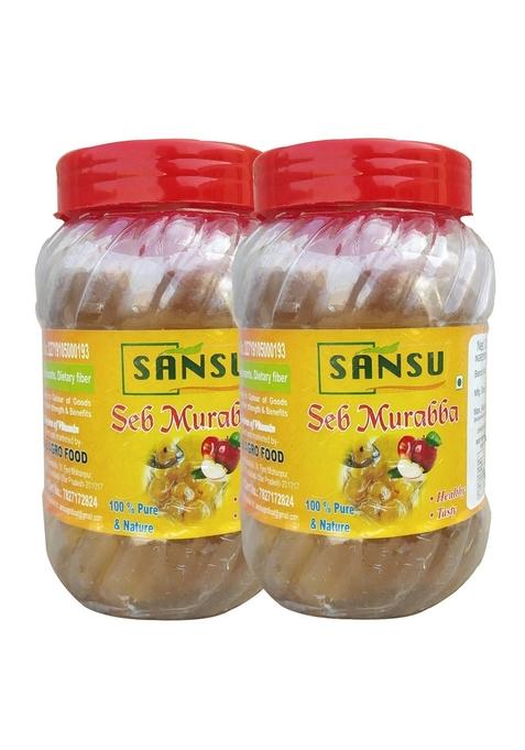 Sansu Homemade Organic Seb Murabba (Pack Of 2 X 500 Gm)
