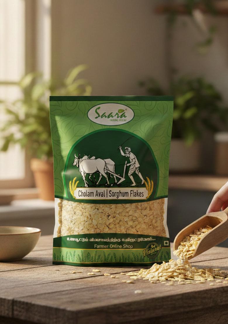 Vs Products Varagu Millet Flakes, 250G, Avalakki Poha, For Breakfast, Kodo Aval, Gluten Free, Preservative Free, Rich Fiber Healthy Breakfast Millet Flakes, 250G