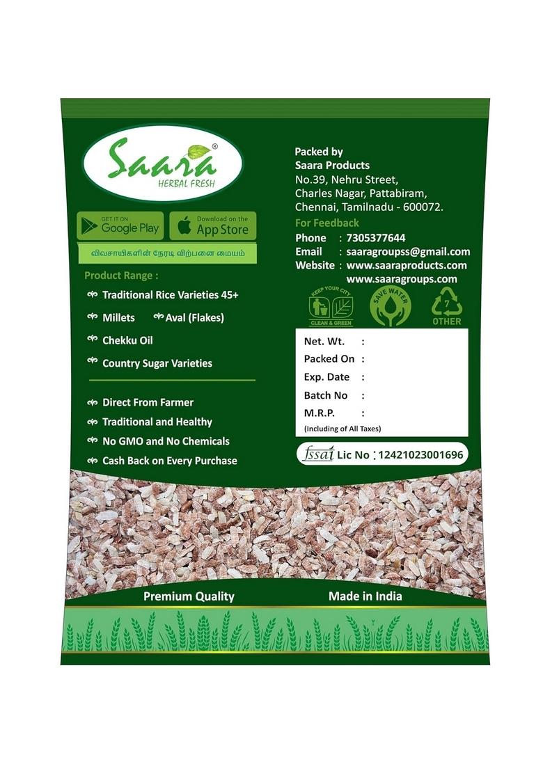 Saara Herbal Fresh Mappillai Samba Flakes 250G | Red Rice Flakes | Lal Chawal Poha | Erra Vari Atukulu | Kempu Akki Avalakki | Chuvanna Ari Aval