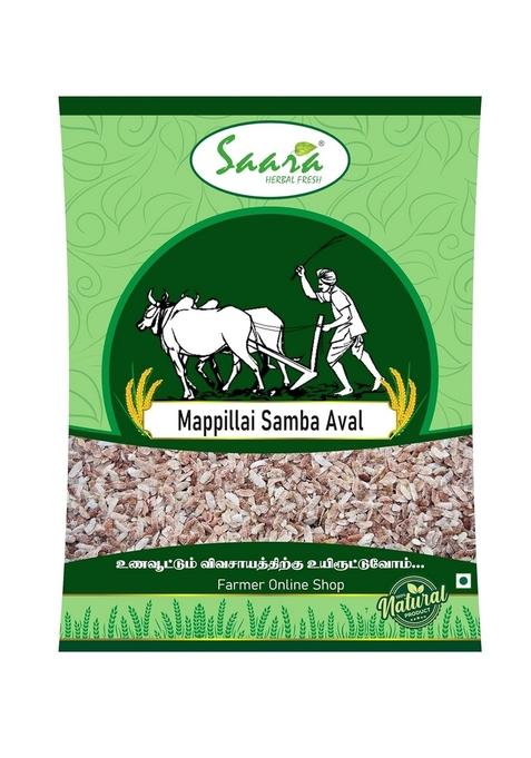 Saara Herbal Fresh Mappillai Samba Flakes 250G | Red Rice Flakes | Lal Chawal Poha | Erra Vari Atukulu | Kempu Akki Avalakki | Chuvanna Ari Aval