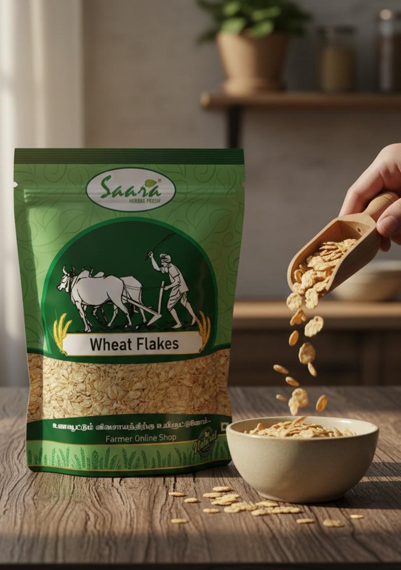 Vs Products Original Wheat Flakes 500G | Godhumai Aval, Godhumai Avalu | Gehu Poha, Gehu Chiwda