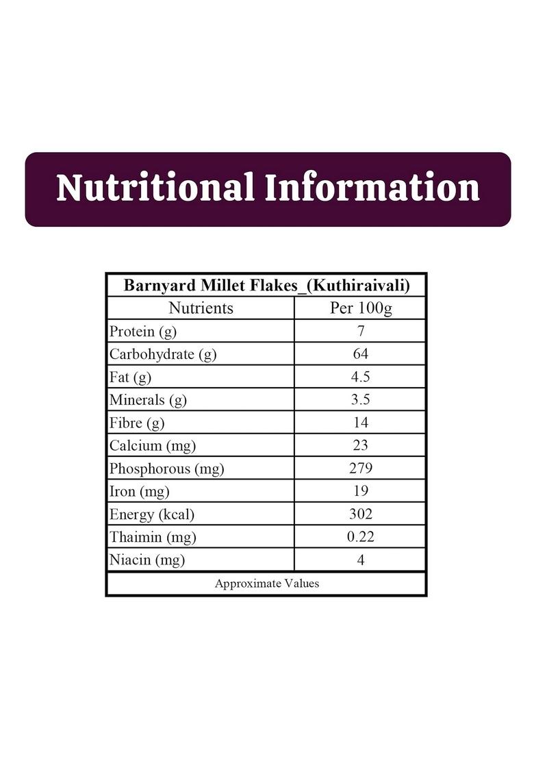 Farmer'S Grain Barnyard Millet Flakes (1 Kg)