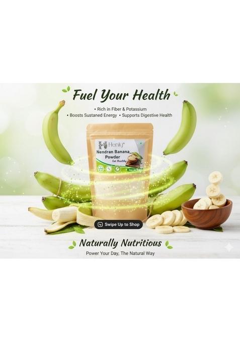Henly All New Nendran Banana Powder, For Natural Health Supplement, 200G, Eat Healthy