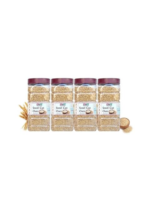 Vtc Mukhwas Organic Steel Cut Oats, Wholegrain, High In Fibre And Protein, Gluten Free, Breakfast Cereal For Weight Management (4.0 Kg)