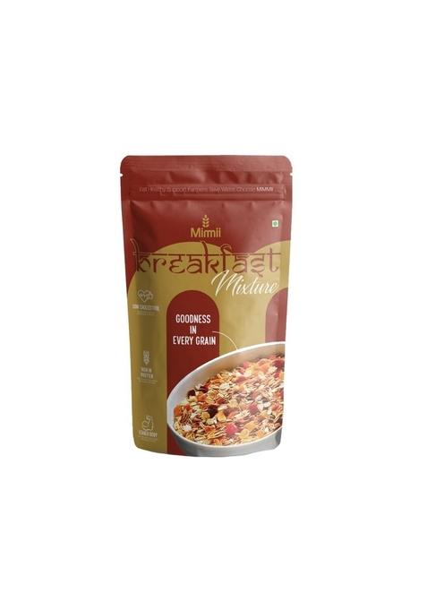 Mimmii Breakfast Mixture Muesli – 300G | Oats, Nuts & Dried Fruits Blend | High-Fiber, Protein-Rich Breakfast & Snack | Resealable Freshness Pack