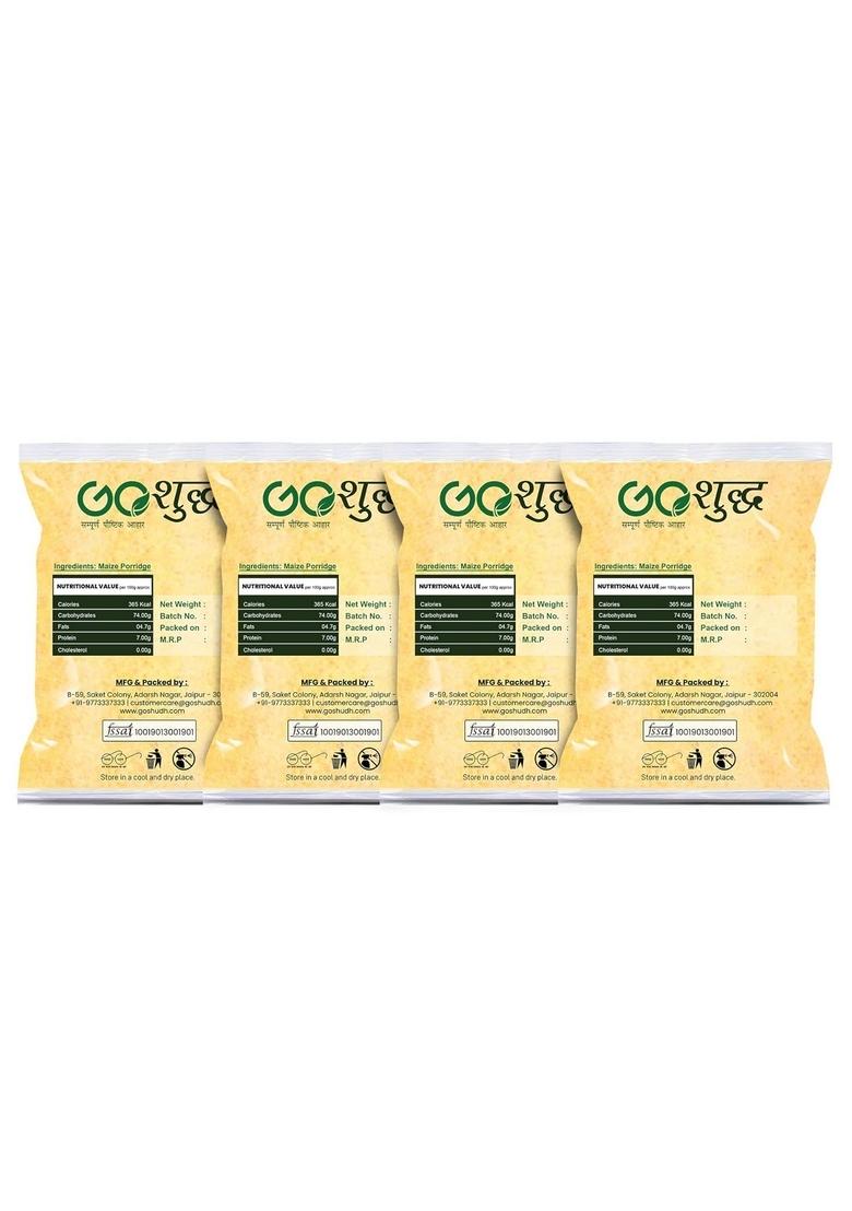 Goshudh Maize Porridge (Makka Daliya) 1Kg (Pack Of 4)