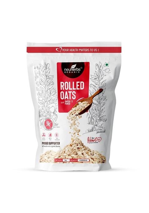 Neuherbs Natural Rolled Oats For Weight Loss With Omega-3 & Gluten Free: 1 Kg