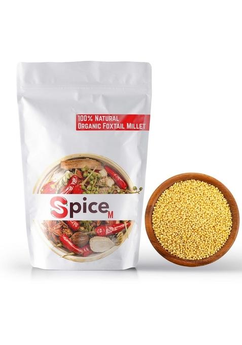 Spice-M, 100% Natural And Organic Foxtail Millet (Korralu) | Kangni | Foxtail Millets | Navane | Kaon | Kang - (100 Grams)