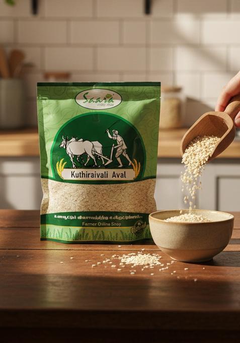 Vs Products Organic Barnyard Millet Flakes 500Gm | Kuthiraivali Aval | Traditional Poha