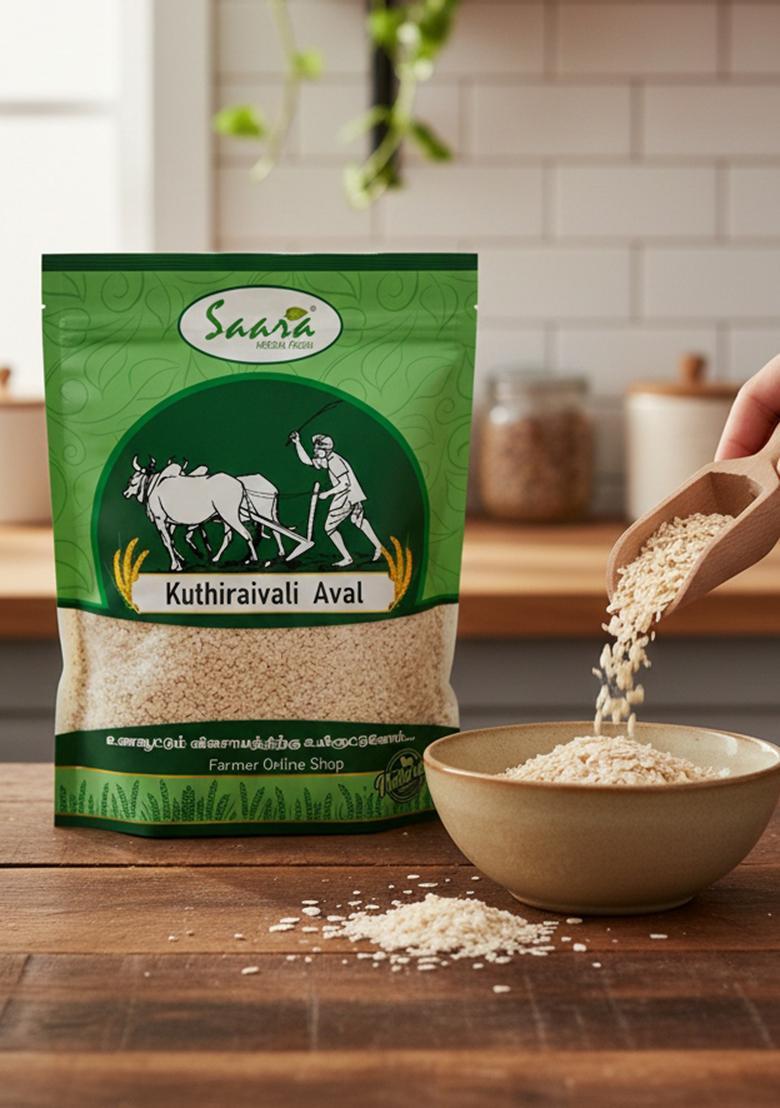 Vs Products Barnyard Millet Flakes 500Gm | Kuthiraivali Aval | Traditional Poha