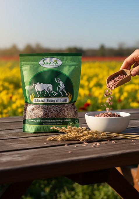 Vs Products Original Horse Gram Flakes 500Gm | Kollu Aval | Traditional Poha