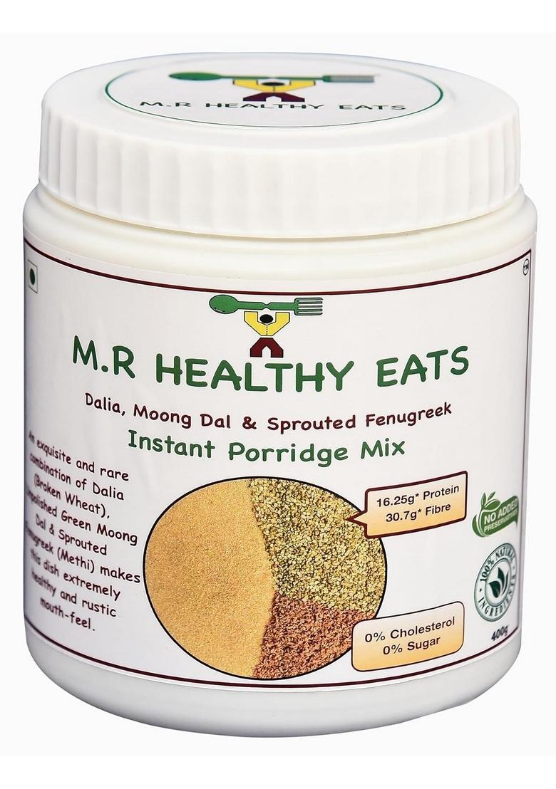 M.R Healthy Eats- Organic Dalia, Moong & Sprouted Fenugreek Mix In Food-Grade Container Tin 400G