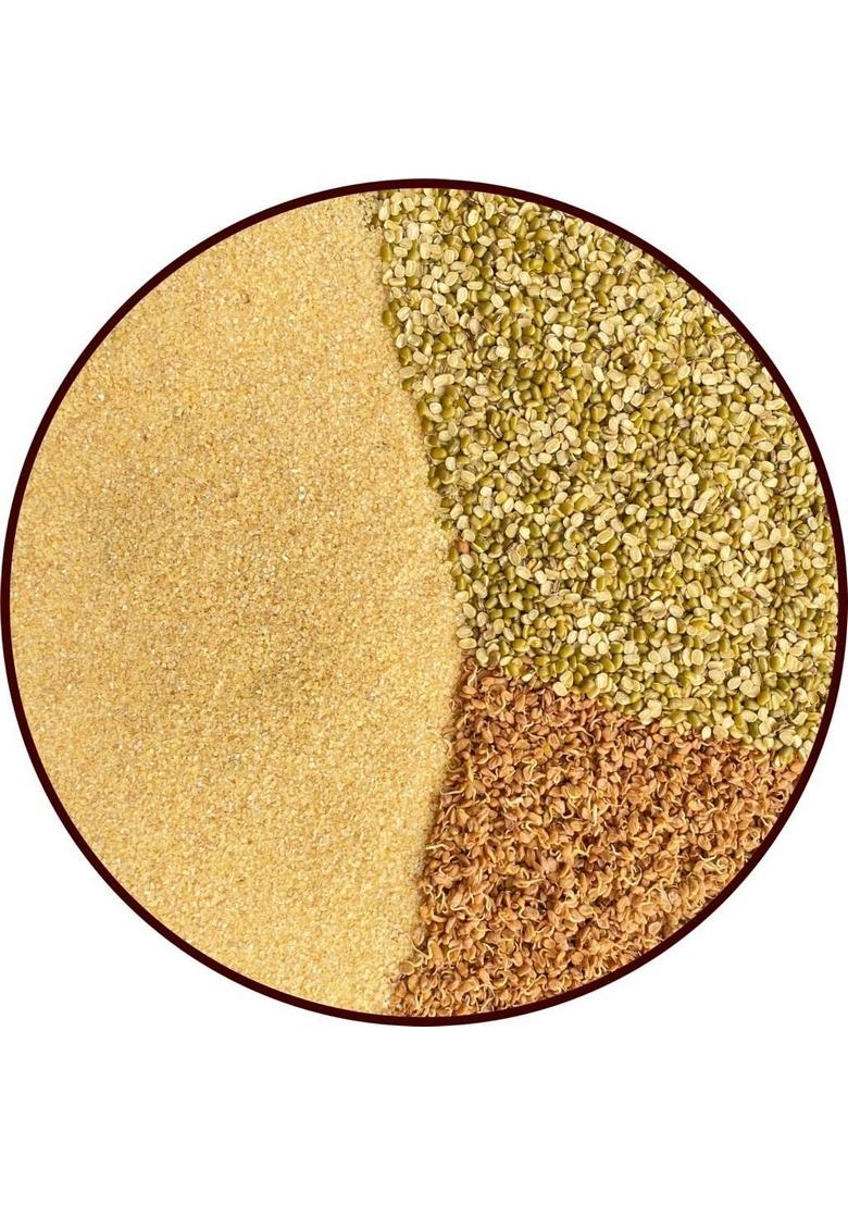 M.R Healthy Eats- Organic Dalia, Moong & Sprouted Fenugreek Mix In Food-Grade Container Tin 400G