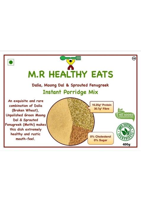 M.R Healthy Eats- Organic Dalia, Moong & Sprouted Fenugreek Mix In Food-Grade Container Tin 400G